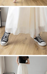 Women’s High-Waist Chiffon Wide-Leg Pants – Spring/Summer Plus Size