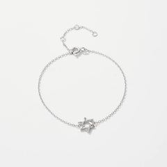 KIKICHICC Women 925 Sterling Silver CZ Zircon  Star of David Bracelet 2024 Wedding Anniversary Fine Luxury Fashion Jewelry