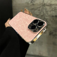 Luxury Leopard Print Phone Case For iPhone 11 12 13 14 15 16 17 Pro Max Plus Air Shockproof Bumber Cases Cover