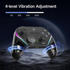 EasySMX TMR Stick Controller D10 Wireless Gamepad Compatible with PC/Switch/Steam/Phone/TV, Charging Dock, Micro Triggers