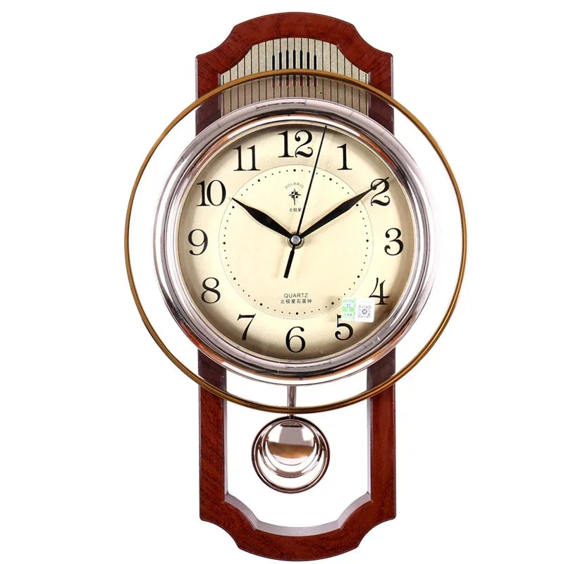 Creative Pendulum Clock Modern Wall Clock Vintage Living Room Silent Retro 20 Inch Electronic Clock Relogio De Parede Decor SC47