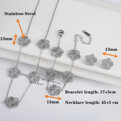 Stainless Steel Adjustable Clover Bracelet – Classic Party Gift