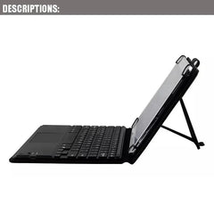 Universal Bluetooth Keyboard with Touchpad For TCL NXTPAPER 11 Plus Gen 2 FE 11 11.5 inch Folio Stand Case Protective Cover