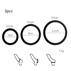 Penis Ring Reusable Silicone Semen Cock Ring Penis Enlargement Delayed Ejaculation Sex Toys For Men