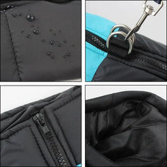 Pet Dog Jacket Warm Winter Clothes For Small Large Dogs Labrador Coat Windproof Waterproof Puppy Costume Vest With D-ring Pug
