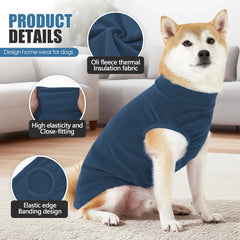 Cozy Solid Color Dog Sweater Soft Rug washing Lightweight Dog Clothes Stretchy Pullover Dog  for Small Medium Large Dogs