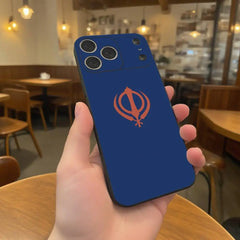 Sikh Khanda Sikhism SOVEREIGN Phone Case For iPhone 17,16,15,14,13,12,11,Pro,XS,Max,XR,Plus,E,SE4,Mini Black Soft Cover