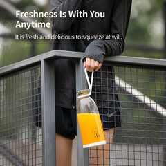 500ml Portable 2400mAh Wireless Fruit Mixers USB juicer Fresh Juice Bottle Blender Plus 6 Blades Food Milkshake Ice Crush Cup