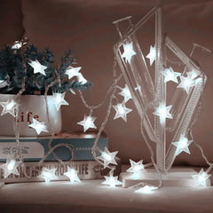 Muslim Ramadan Festival Supplies Star LED Light String Battery Powered EID Mubarak Ornaments Ramadan Decoration for Home Party