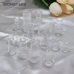Creative Cute MINI Glass Vase Hydroponic Terrarium Art Hydroponic Table Vase Glass Crafts DIY Aromatherapy Bottle Home Decor