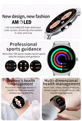 2026New 7.9mm Ultra-Slim SmartWatch Women Health Monitoring Always-On Display 100 +Sports Modes Bluetooth Call Smart Watch Women