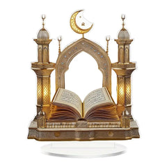 2D Acrylic Quran Desktop Decoration For Ramadan & Eid Al-Fitr Home Decor Enthusiasts & Muslims Perfect Gift