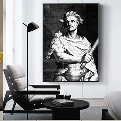 Roman Emperor Poster Historical Wood Engraving Prints Augustus Caligula Caesar Canvas Painting Wall Art Pictures Home Room Decor