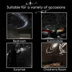 Mini Galaxy Star Projector Two In One Night Light Home Background Atmosphere Light Bedroom Car Decoration Children's Gift