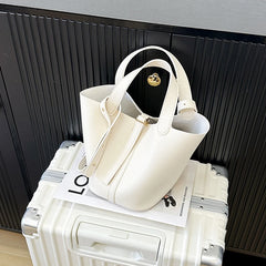 2-Piece PU Leather Tote & Crossbody Bag Set for Women