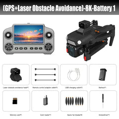 Original new A1R GPS Drone 4K Professional 8K HD Dual Camera Brushless Motor 5G WIFI FPV Foldable RC Quadcopter Helicopter toys