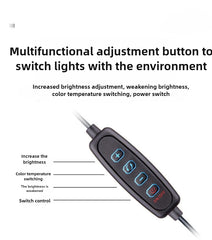 Smartphone Mobile Stand For Cell Phone Holder With LED Ring Light Dual Position For Professional Live Streaming Video Record