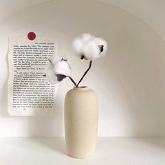 INS Nordic White Ceramic Vase – Decorative Flower Pot Home Decor