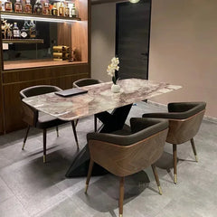 Luxury Modern Dining Chairs Wooden Backrest Armchair Minimalist Lounge Dining Chair Comfortable Dining Room Furniture