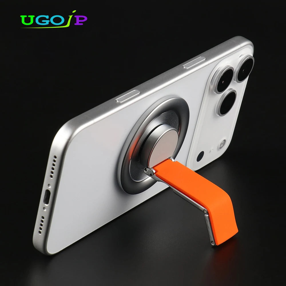 UGOjP Universal Magnetic Phone Stand for Magsafe 360° Rotatable Folding Portable Alloy Desk Holder Bracket For ipad Smartphone