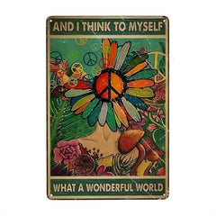 Be Kind to Your Mind Retro Tin Signs Inspirational Quotes Wall Art Sign Muse Vintage Home Room Garden Decor Hippie Girl Poster