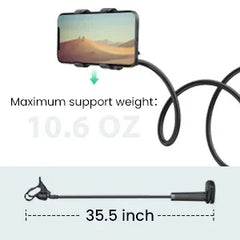 90cm Phone Holder Stand Lazy Bracket Headrest Bed 360 Flexible Long Arms Clamp Mount For iPhone Samsung and 3.5~6.7" Device