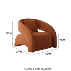 Light Luxury Single Chair Living Room Furniture Lazy Single Corner Sofa Leisure Chair Designer Sofa Chair
