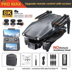 2026 4K Professional HD Dual Camera New L600 PRO MAX GPS Drone 5KM 3-Axis Gimbal 360 Obstacle Avoidance Brushless Quadcopter Toy