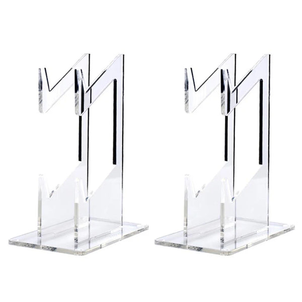 1/2PCS Clear 2 Layer PS5 PS4 Controller Stand With Headphone Holder Game Accessories Organizer Storage Rack For 1/2 Controllers