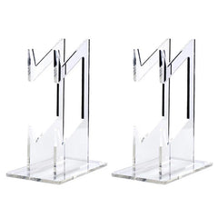 1/2PCS Clear 2 Layer PS5 PS4 Controller Stand With Headphone Holder Game Accessories Organizer Storage Rack For 1/2 Controllers