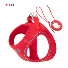 Dog Harness Leash Set for Small Medium Dog Adjustable Reflective Puppy Cat Harness pet Vest Chihuahua Dachshund Outdoor Walking Pet Shop