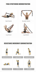 Multi-Section Elastic Yoga Resistance Bands Adult Child Dance Training Gym Home Pilates Exercise Pull Strap Belt Fitness Sport