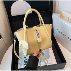 Fashion Leather Tote Bag – Versatile Casual Commuter Bag