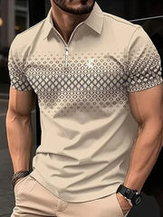 Men's Golf Polo Short Sleeve Polo Shirt Outdoor Casual Daily Streetwear Summer 3D Print Micro-elastic Polyester