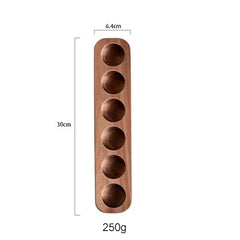 Wooden Double-Row Egg Storage Organiser – 4, 6 or 12 Holes – additional product image