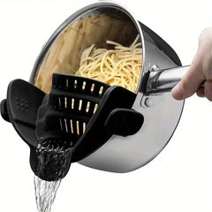 1pc, Strainer, Pot Strainer, Adjustable Clip On Strainer For Pots Pans And Bowls, Kitchen Pot Strainer Cooking Essentials, Kitchen Tools