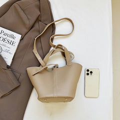 2-Piece PU Leather Tote & Crossbody Bag Set for Women