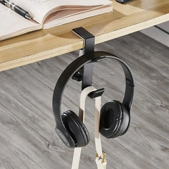 Multi Functional Headphone Stand Table Side Hanging Storage Rack for Sony/Airpods Max Gaming Headset Bag Universal Metal Holder