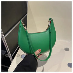 Luxury Moon-Shaped Shoulder Bag for Women – Elegant Handbag