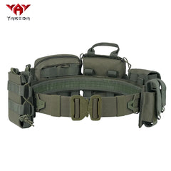 YAKEDA  Training belt outdoor patrol eight piece set, detachable and adjustable training belt