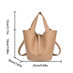 2-Piece PU Leather Tote & Crossbody Bag Set for Women