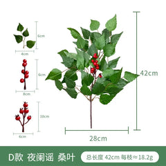 Fake Plant Home Living Room Decor Simulation Green Eucalyptus Leaves Jungle Arrangement Flower Arrangement Accessories