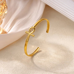 Stainless Steel Wide Bangles for Women Luxury Gold Color Chunky Flower Cuff Bangle Bracelet femme Vintage Wedding Jewelry Gifts