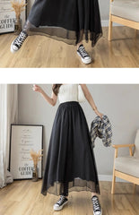 Women’s High-Waist Chiffon Wide-Leg Pants – Spring/Summer Plus Size
