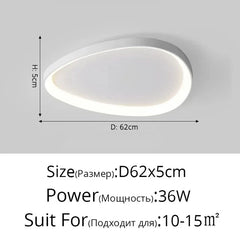 Creative Mango Living Room Lights Modern LED Ceiling Lamp Remote Dimming Bedroom Children's Study Home Decor Ceiling Chandelier
