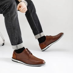 Leather loafer men fashion comfortable 2024 brand casual shoes men