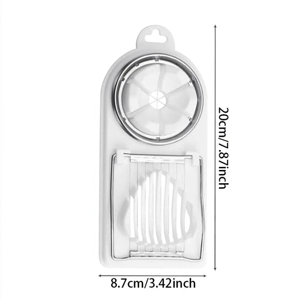 Multifunctional PP Base egg cutter 2-in-1 stainless steel wire pull egg cutter for hanging high-quality Kitchen Tools, Kitchen Accessories