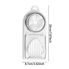 Multifunctional PP Base egg cutter 2-in-1 stainless steel wire pull egg cutter for hanging high-quality Kitchen Tools, Kitchen Accessories
