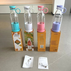 Electric Juicer Cup 6 Blades Blender Milkshake Machine USB Portable Fruit Milk Mixing Tool Mini Fresh Juice Blender Kitchen