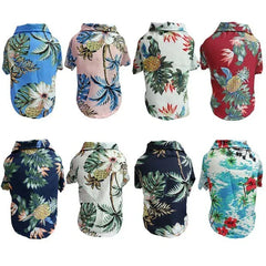 Hawaiian Style Pet Dog Clothe Summer SandBeach Dog Shirts for Small Medium Dogs Puppy Cat Clothing Ropa Perro Pug French Bulldog Pet Shop Pet Clothing